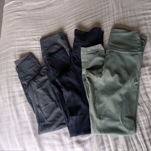 Lot of 3 Workout Leggings (2 Lululemon & 1 Athleta)